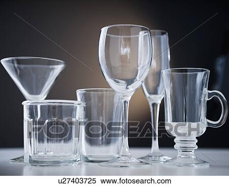 Studio shot of various glasses View Large Photo Image Stock Photography - Studio shot of various glasses. Fotosearch