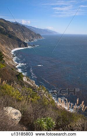 USA, California, Big Sur, Rugged coastline View Large Photo Image Stock Image - USA, California, Big Sur, Rugged coastline. Fotosearch