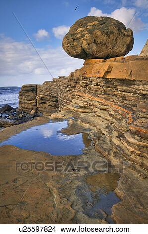 USA, California, Cabrillo National Monument, Balanced Rock View Large Photo Image Picture - USA, California, Cabrillo National Monument, Balanced Rock. Fotosearch