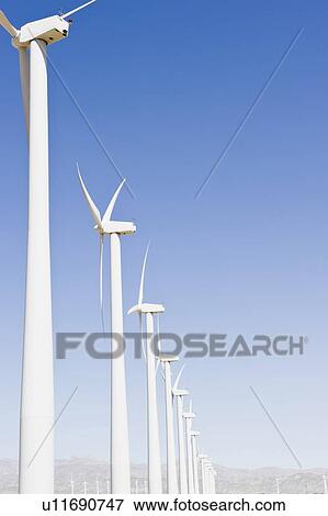 USA, California, Palm Springs, Coachella Valley, San Gorgonio Pass, Wind turbines against blue sky View Large Photo Image Stock Photo - USA, California, Palm Springs, Coachella Valley, San Gorgonio Pass, Wind turbines against blue sky. Fotosearch