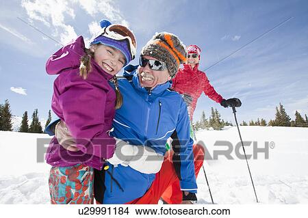 USA, Colorado, Telluride, Grandparents with girl (10-11) posing during ski holiday View Large Photo Image Picture - USA, Colorado, Telluride, Grandparents with girl (10-11) posing during ski holiday. Fotosearch