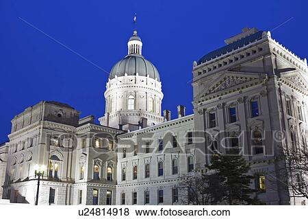 USA, Indiana, Indianapolis, State Capitol Building View Large Photo Image Stock Photo - USA, Indiana, Indianapolis, State Capitol Building. Fotosearch