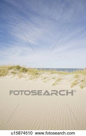Stock Image - USA, Massachusetts, Cape Cod, Nantucket, sandy beach. Fotosearch