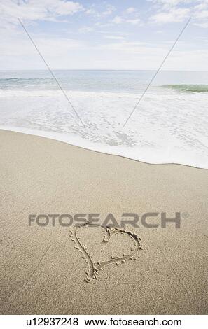 USA, Massachusetts, Hearts drawn on sandy beach View Large Photo Image Stock Photo - USA, Massachusetts, Hearts drawn on sandy beach. Fotosearch