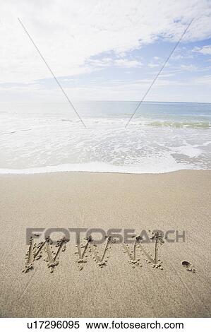 USA, Massachusetts, WWW drawn on sandy beach View Large Photo Image Stock Photography - USA, Massachusetts, WWW drawn on sandy beach. Fotosearch