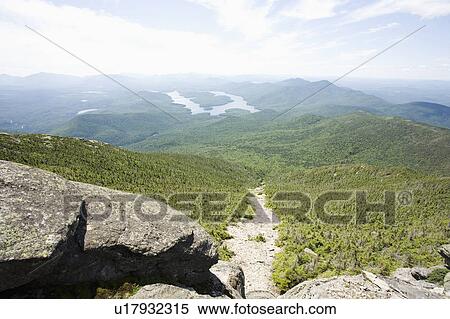 USA, New York State, View of Adirondack Mountains with Lake Placid in background View Large Photo Image Stock Photography - USA, New York State, View of Adirondack Mountains with Lake Placid in background. Fotosearch