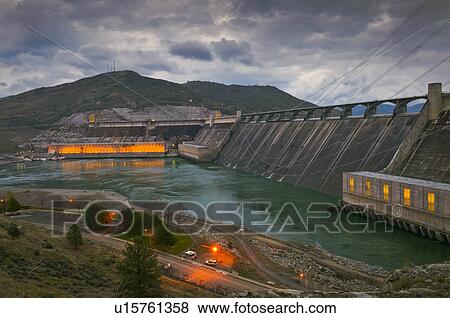 Stock Photo - USA, Washington State, Grand Coulee Dam. Fotosearch