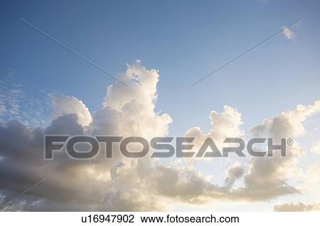Stock Image - View of cumulus cloud. Fotosearch