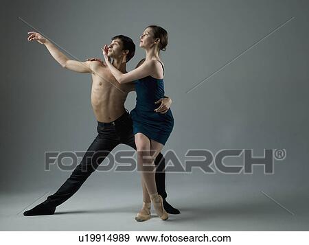 Stock Photo - Young couple ballet dancing. Fotosearch