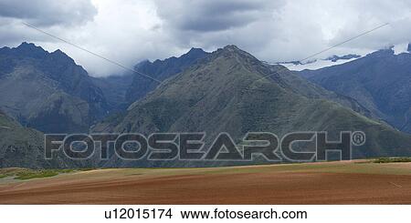 Picture - Agricultural field in Sacred Valley, Cusco Region, Peru. Fotosearch