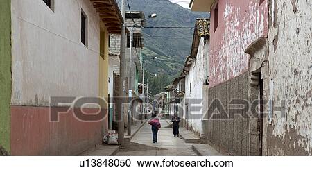 Buildings along a street, Sacred Valley, Cusco Region, Peru View Large Photo Image Stock Image - Buildings along a street, Sacred Valley, Cusco Region, Peru. Fotosearch