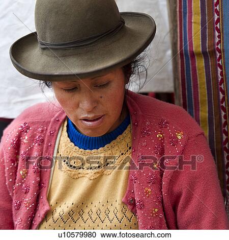 Close-up of a woman at Sunday market, Pisac, Cuzco, Peru View Large Photo Image Stock Image - Close-up of a woman at Sunday market, Pisac, Cuzco, Peru. Fotosearch