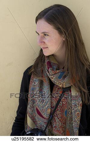 Stock Image - Close-up of a woman, Barrio de San Blas, Cuzco, Peru. Fotosearch