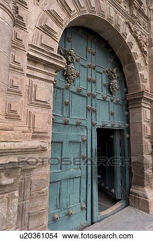 Doorway of Templo De La Compania De Jesus, Cuzco, Peru View Large Photo Image Picture - Doorway of Templo De La Compania De Jesus, Cuzco, Peru. Fotosearch