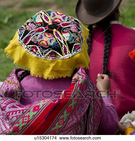 Picture - Girls in a school, Chumpepoke Primary School, Sacred Valley, Cusco Region, Peru. Fotosearch