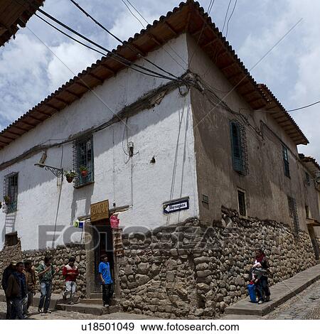 Group of people walking near a house, Sacred Valley, Machu Picchu, Cuzco, Peru View Large Photo Image Stock Photo - Group of people walking near a house, Sacred Valley, Machu Picchu, Cuzco, Peru. Fotosearch