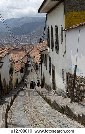 Houses along a stepped alley in Cuzco, Peru View Large Photo Image Stock Image - Houses along a stepped alley in Cuzco, Peru. Fotosearch