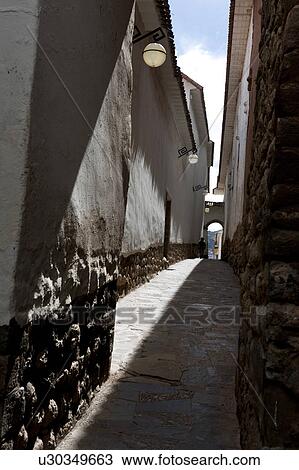 Houses along alley in Barrio De San Blas, Cuzco, Peru View Large Photo Image Stock Image - Houses along alley in Barrio De San Blas, Cuzco, Peru. Fotosearch