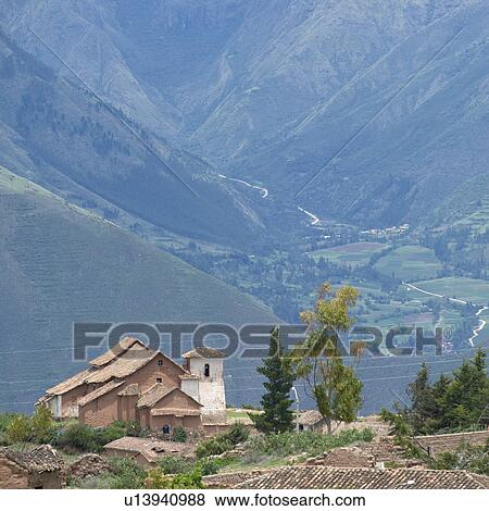 Stock Photo - Houses in Maras village, Sacred Valley, Cusco Region, Peru. Fotosearch