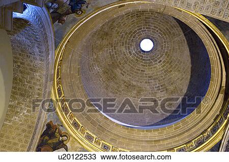 Stock Image - Interiors of La Catedral, Cuzco, Peru. Fotosearch
