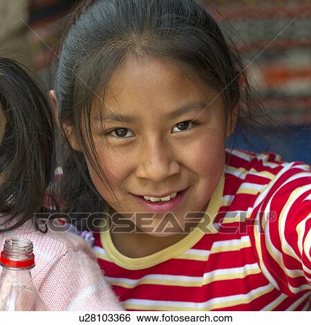 Portrait of a girl smiling, Barrio de San Blas, Cuzco, Peru View Large Photo Image Stock Photograph - Portrait of a girl smiling, Barrio de San Blas, Cuzco, Peru. Fotosearch