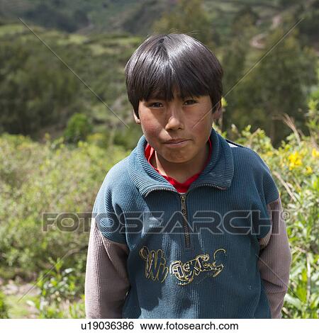 Portrait of a Quechua Indian boy at Chumpepoke Primary School, Poques, Sacred Valley, Cusco Region, Peru View Large Photo Image Stock Photograph - Portrait of a Quechua Indian boy at Chumpepoke Primary School, Poques, Sacred Valley, Cusco Region, Peru. Fotosearch