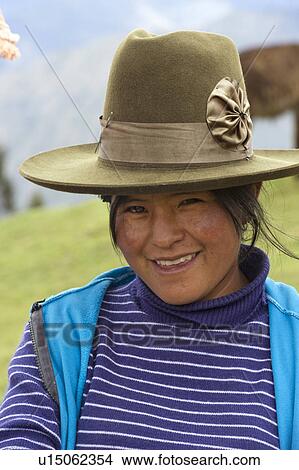 Portrait of a woman smiling, Sacred Valley, Cusco Region, Peru View Large Photo Image Picture - Portrait of a woman smiling, Sacred Valley, Cusco Region, Peru. Fotosearch