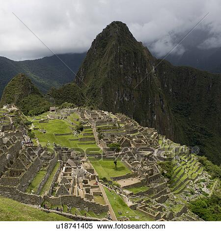 Ruins of The Lost City of The Incas, Machu Picchu, Cusco Region, Peru View Large Photo Image Stock Photography - Ruins of The Lost City of The Incas, Machu Picchu, Cusco Region, Peru. Fotosearch