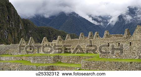Stock Image - The Lost City of The Incas, Machu Picchu, Cusco Region, Peru. Fotosearch