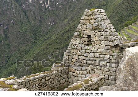 Stock Image - The Lost City of The Incas, Machu Picchu, Cusco Region, Peru. Fotosearch