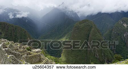 Stock Photo - The Lost City of The Incas, Machu Picchu, Cusco Region, Peru. Fotosearch