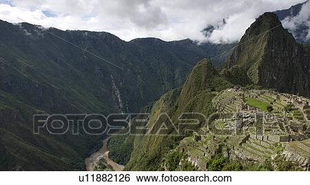 Stock Photograph - The Lost City of The Incas, Machu Picchu, Cusco Region, Peru. Fotosearch