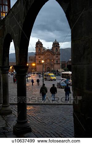 Tourists at Plaza de Armas, Cuzco, Peru View Large Photo Image Stock Photo - Tourists at Plaza de Armas, Cuzco, Peru. Fotosearch