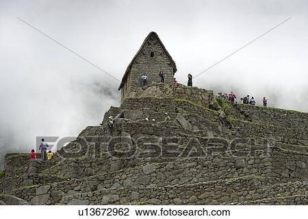 Tourists at The Lost City of The Incas, Machu Picchu, Cusco Region, Peru View Large Photo Image Stock Image - Tourists at The Lost City of The Incas, Machu Picchu, Cusco Region, Peru. Fotosearch