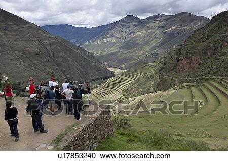 Tourists at the Pisaq Inca Ruins, Sacred Valley, Cusco Region, Peru View Large Photo Image Stock Image - Tourists at the Pisaq Inca Ruins, Sacred Valley, Cusco Region, Peru. Fotosearch