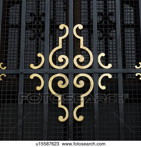 Stock Image - Window of Archbishop's Palace, Cathedral Of Lima, Plaza Mayor, Historic Centre of Lima, Lima, Peru. Fotosearch