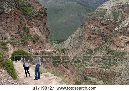 Women standing on the road in Sacred Valley, Cusco Region, Peru View Large Photo Image Stock Photo - Women standing on the road in Sacred Valley, Cusco Region, Peru. Fotosearch