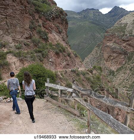 Women walking on the road in Sacred Valley, Cusco Region, Peru View Large Photo Image Stock Image - Women walking on the road in Sacred Valley, Cusco Region, Peru. Fotosearch