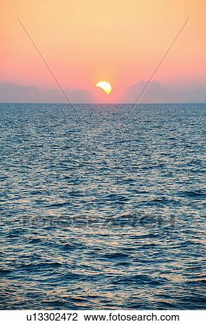Aegean Sea horizon at sunset View Large Photo Image Stock Image - Aegean Sea horizon at sunset. Fotosearch