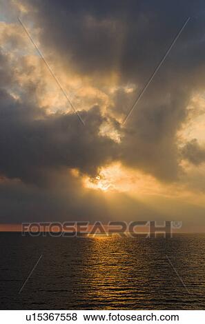 Aegean Sea horizon at sunset View Large Photo Image Stock Photo - Aegean Sea horizon at sunset. Fotosearch