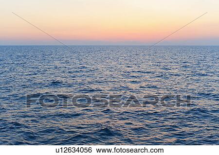Aegean Sea horizon at sunset View Large Photo Image Stock Photograph - Aegean Sea horizon at sunset. Fotosearch