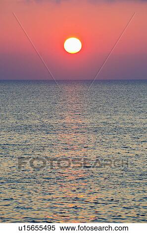 Aegean Sea horizon at sunset View Large Photo Image Stock Photography - Aegean Sea horizon at sunset. Fotosearch