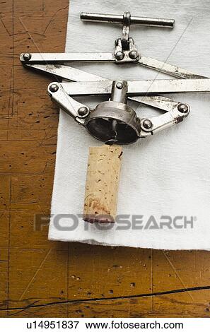 Cork screw bottle opener View Large Photo Image Stock Photo - Cork screw bottle opener. Fotosearch
