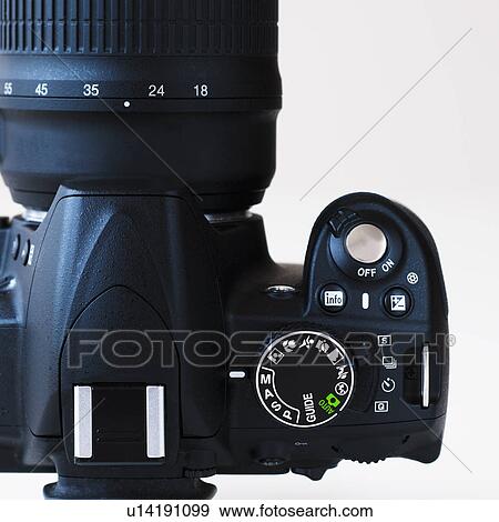 Stock Photo - Digital SLR camera buttons. Fotosearch