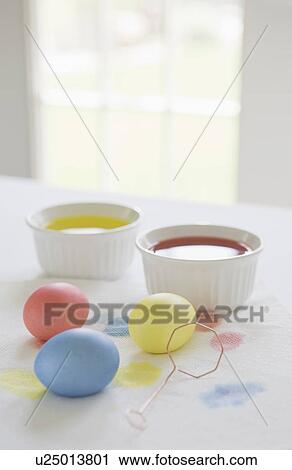 Dyed Easter eggs View Large Photo Image Stock Image - Dyed Easter eggs. Fotosearch