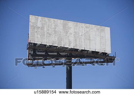 Empty billboard against clear sky View Large Photo Image Picture - Empty billboard against clear sky. Fotosearch