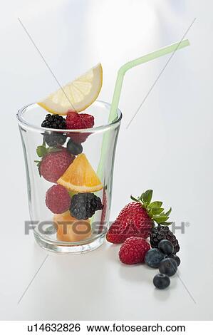 Fresh fruit salad in glass View Large Photo Image Stock Photograph - Fresh fruit salad in glass. Fotosearch