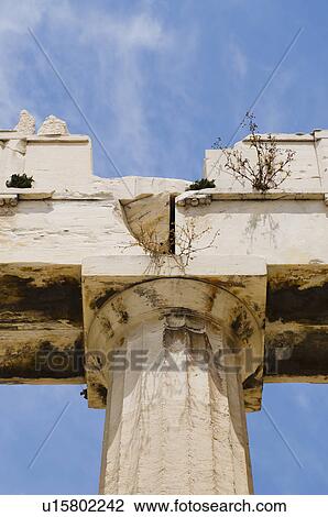 Greece, Athens, Acropolis, Doric column of Propylaea View Large Photo Image Stock Image - Greece, Athens, Acropolis, Doric column of Propylaea. Fotosearch