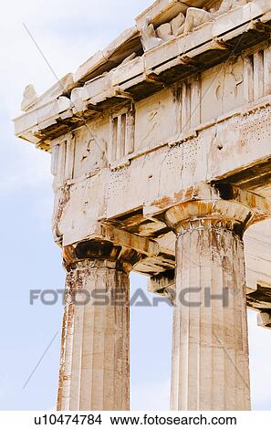 Greece, Athens, Acropolis, Doric columns of Parthenon View Large Photo Image Picture - Greece, Athens, Acropolis, Doric columns of Parthenon. Fotosearch