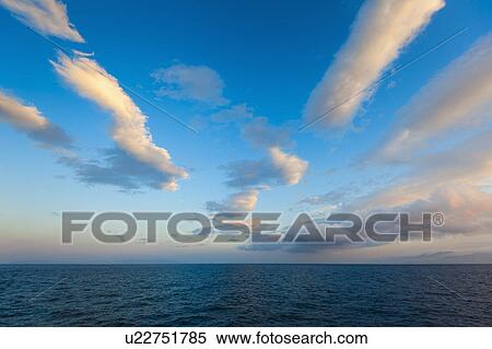 Stock Photography - Greece, Clouds over Aegean Sea. Fotosearch